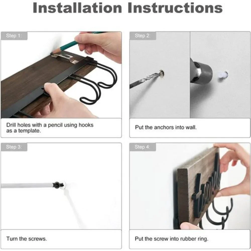 Towel Holder Wall Mounted Towel Rack Bathroom Decor, 12.6